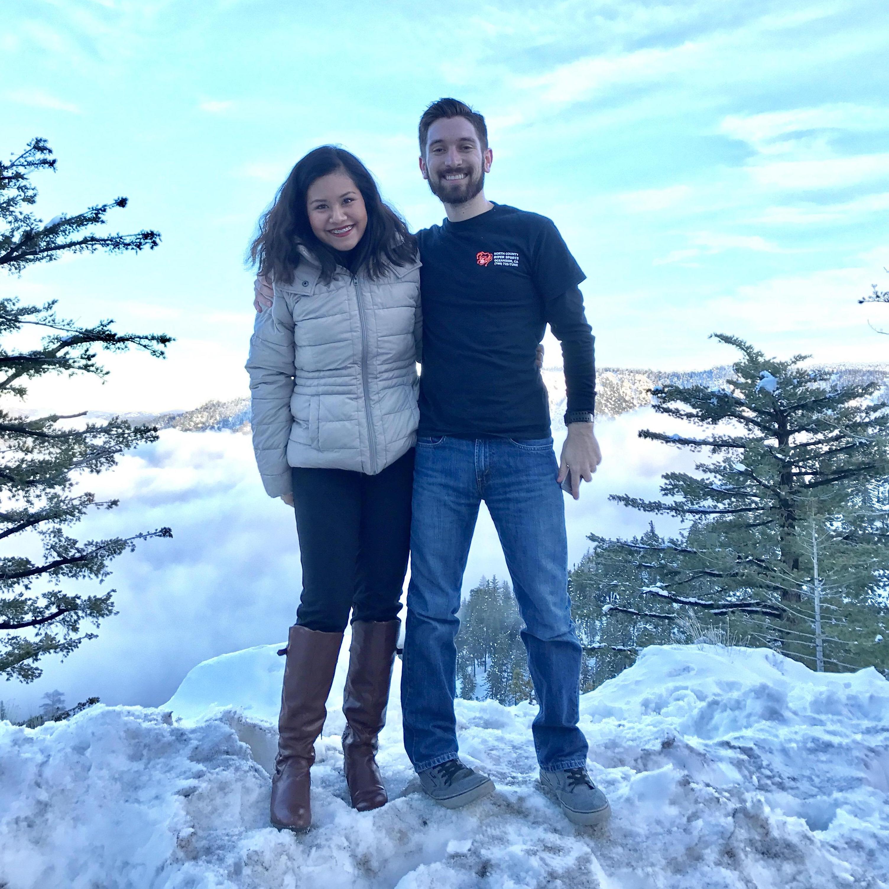 Our first time at Big Bear as a couple.