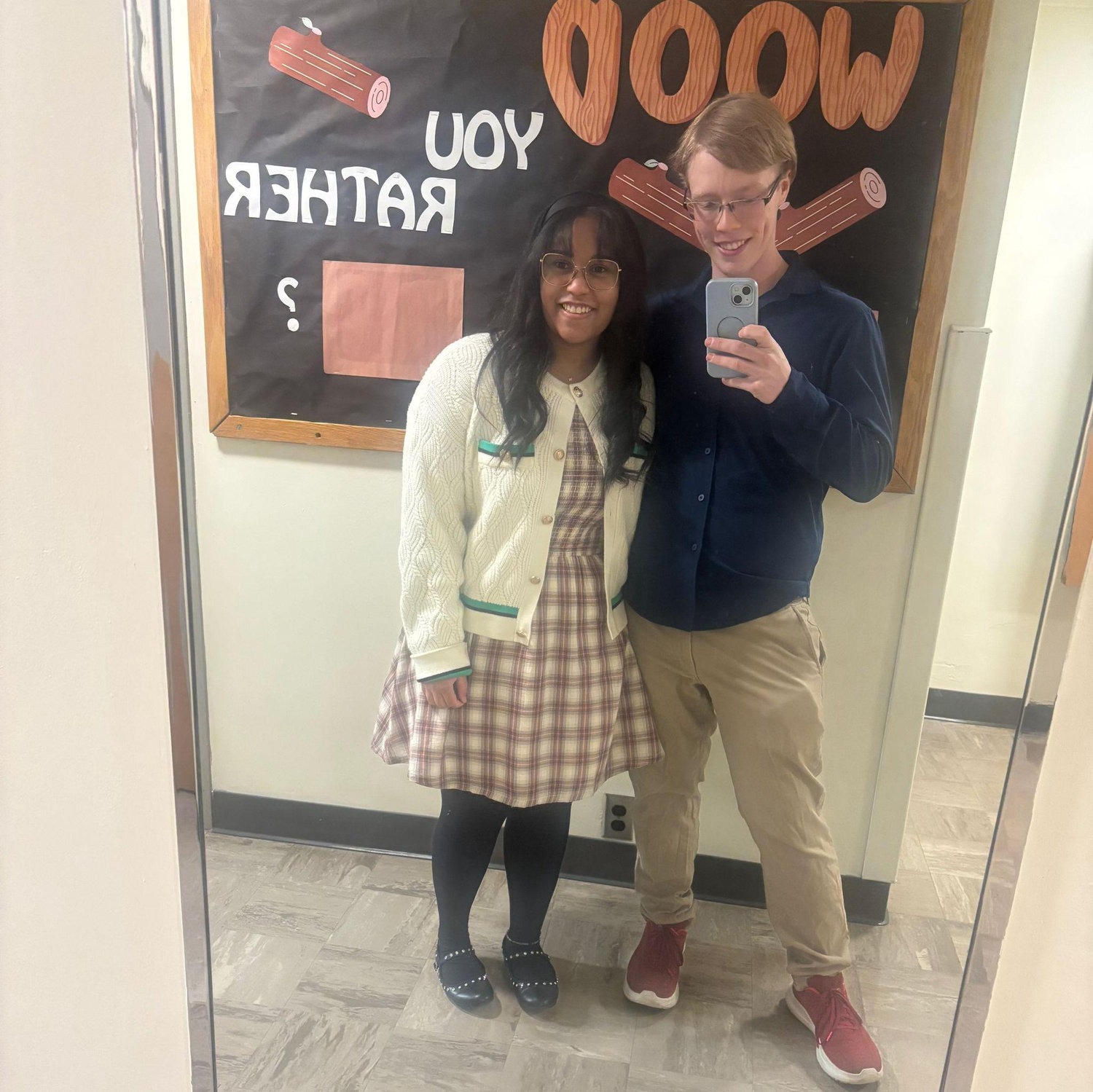Fit check for our first fancy college date at Ember Woodfire Grille in Livonia!
