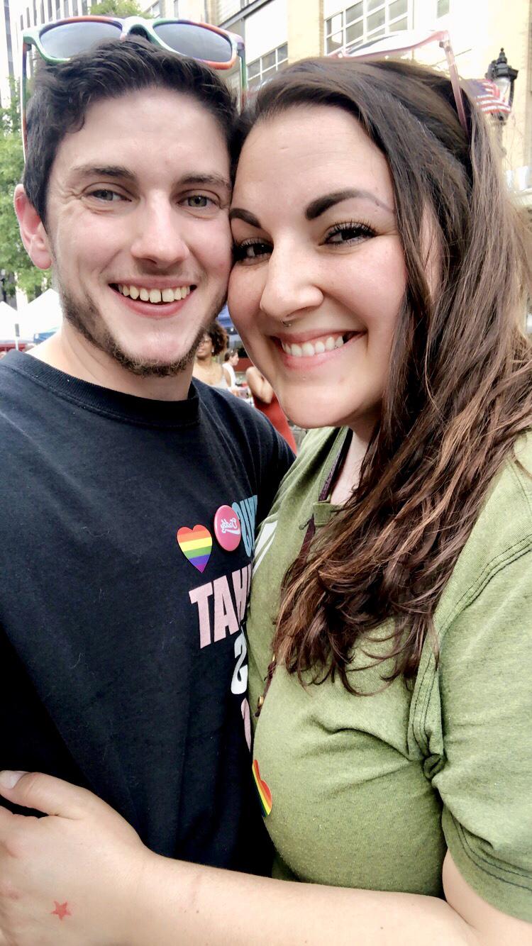 Our first pride event together - May 2019
