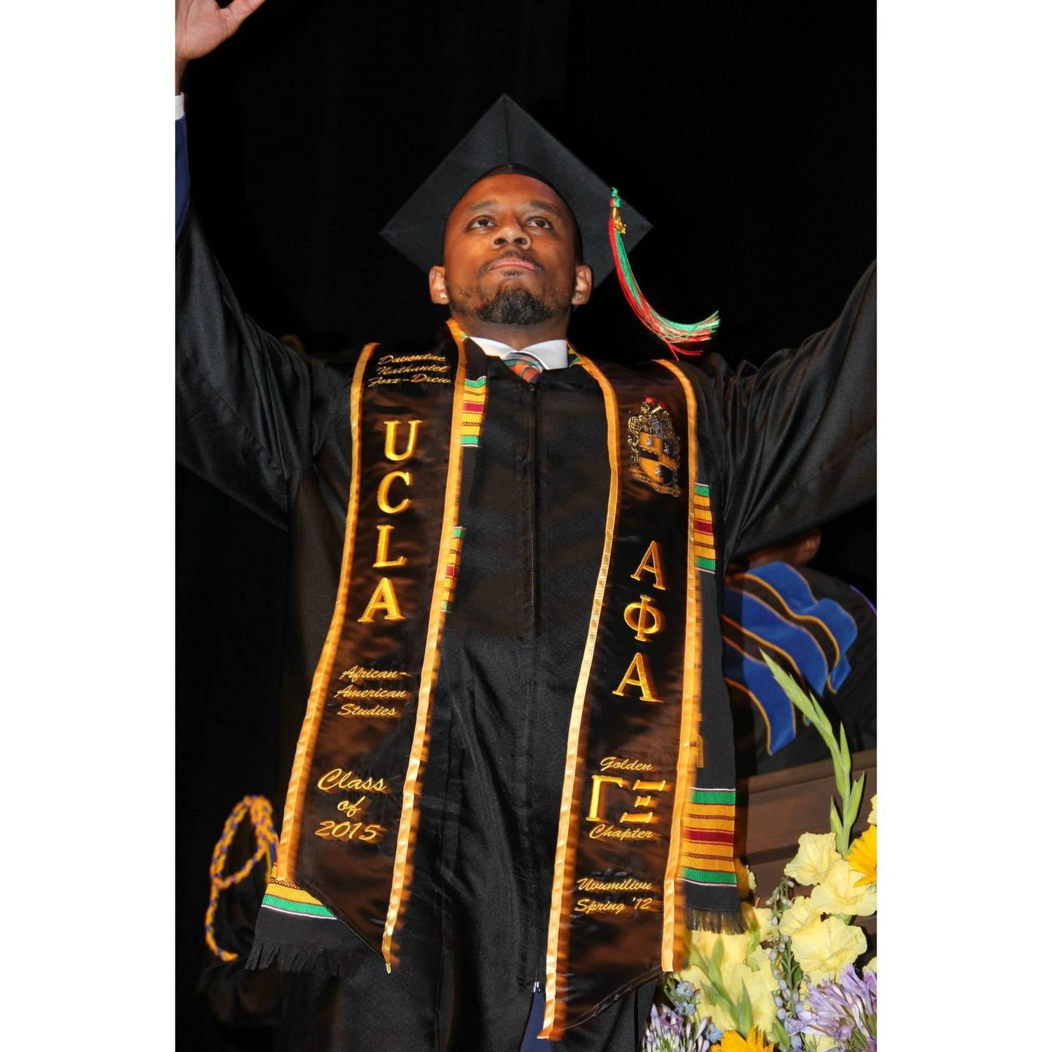 Re: Our Love Story- This photo was taken at Nates graduation by Ayanna