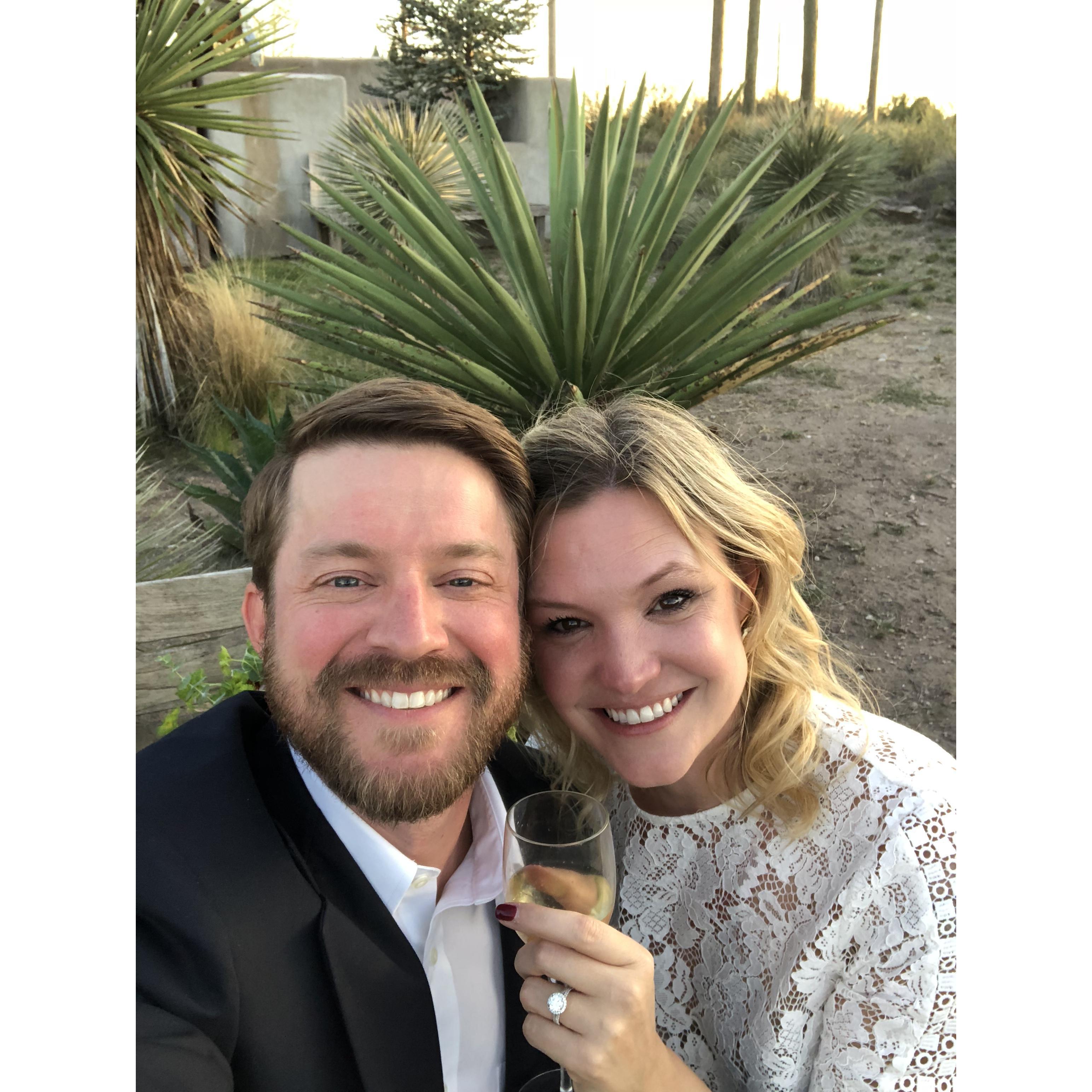 The night we got engaged in Marfa :)
