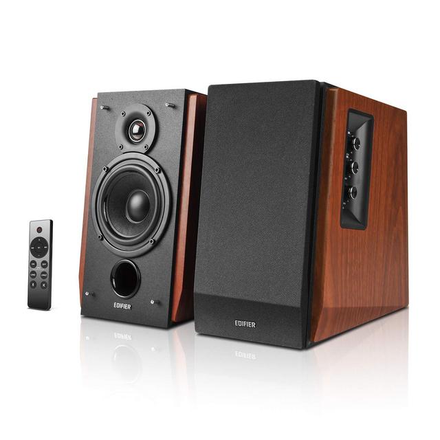 Edifier R1700BTs Active Bluetooth Bookshelf Speakers - 2.0 Wireless Near Field Studio Monitor Speaker - 66w RMS with Subwoofer Line Out