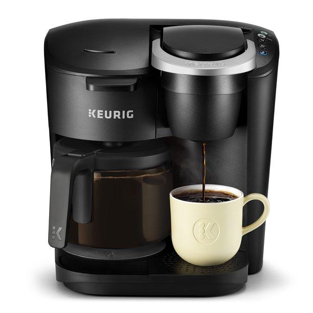 Keurig K-Duo Essentials Coffee Maker, with Single Serve K-Cup Pod and 12 Cup Carafe Brewer, Black