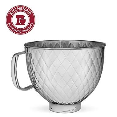 KitchenAid KSM5SSBQB 5QT SS Stand Mixer Bowl, 5 quart, Quilted Stainless Steel