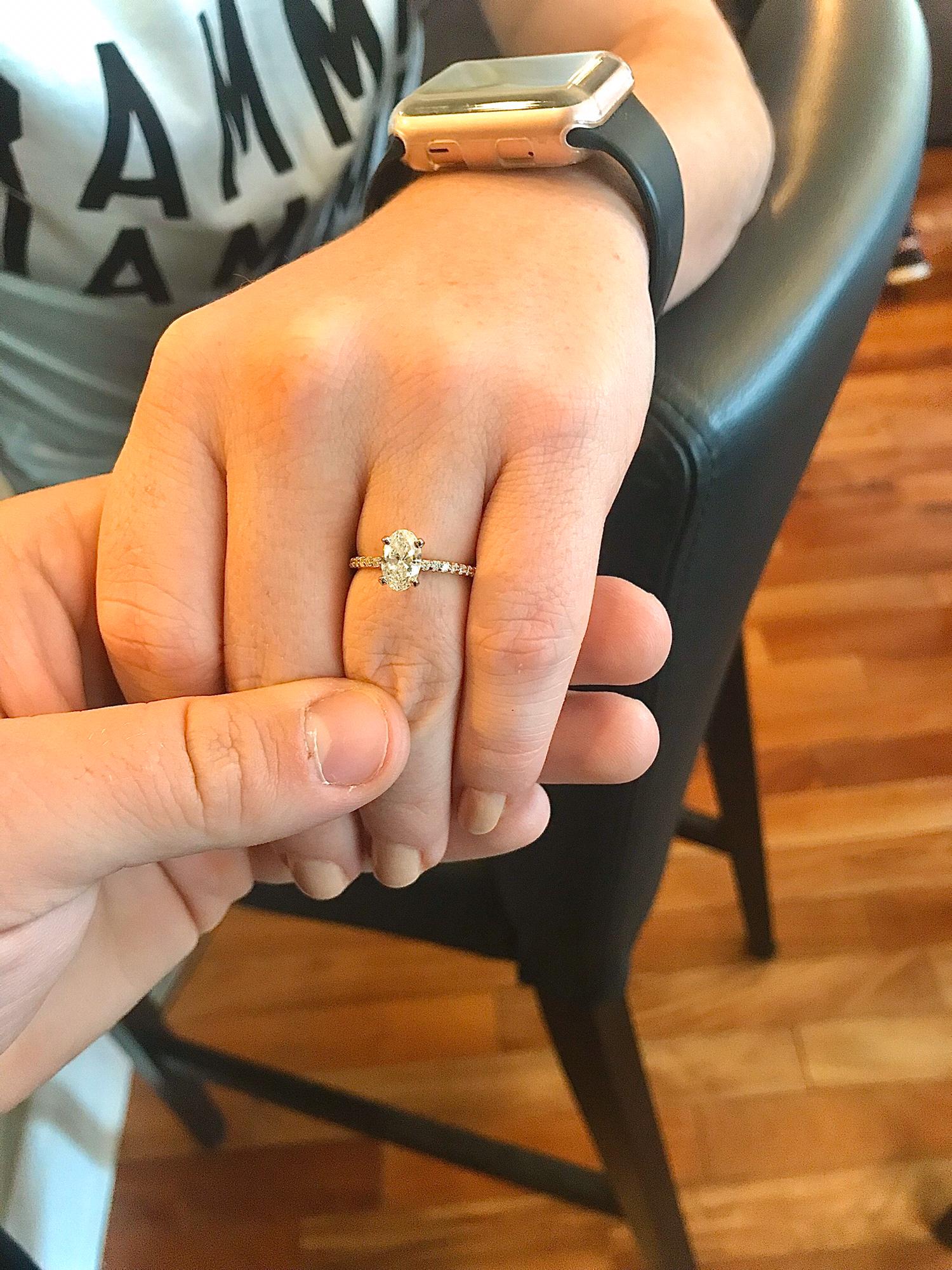 My engagement ring Spencer and I designed