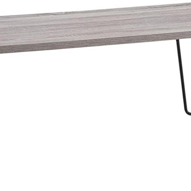Ameriwood Home Altra Owen Retro Coffee Table with Metal Legs, Distressed Gray Oak