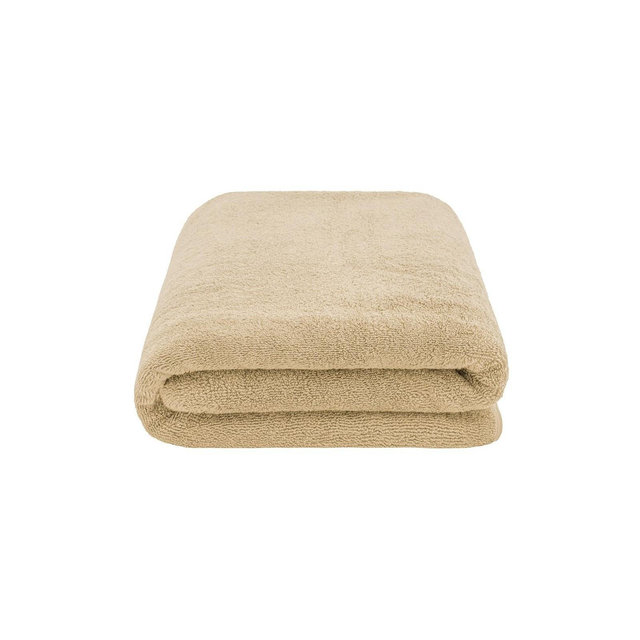 American Soft Linen 100% Cotton Oversized Bath Sheet, 40 in by 80 in Bath Towel Sheet, Sand Taupe