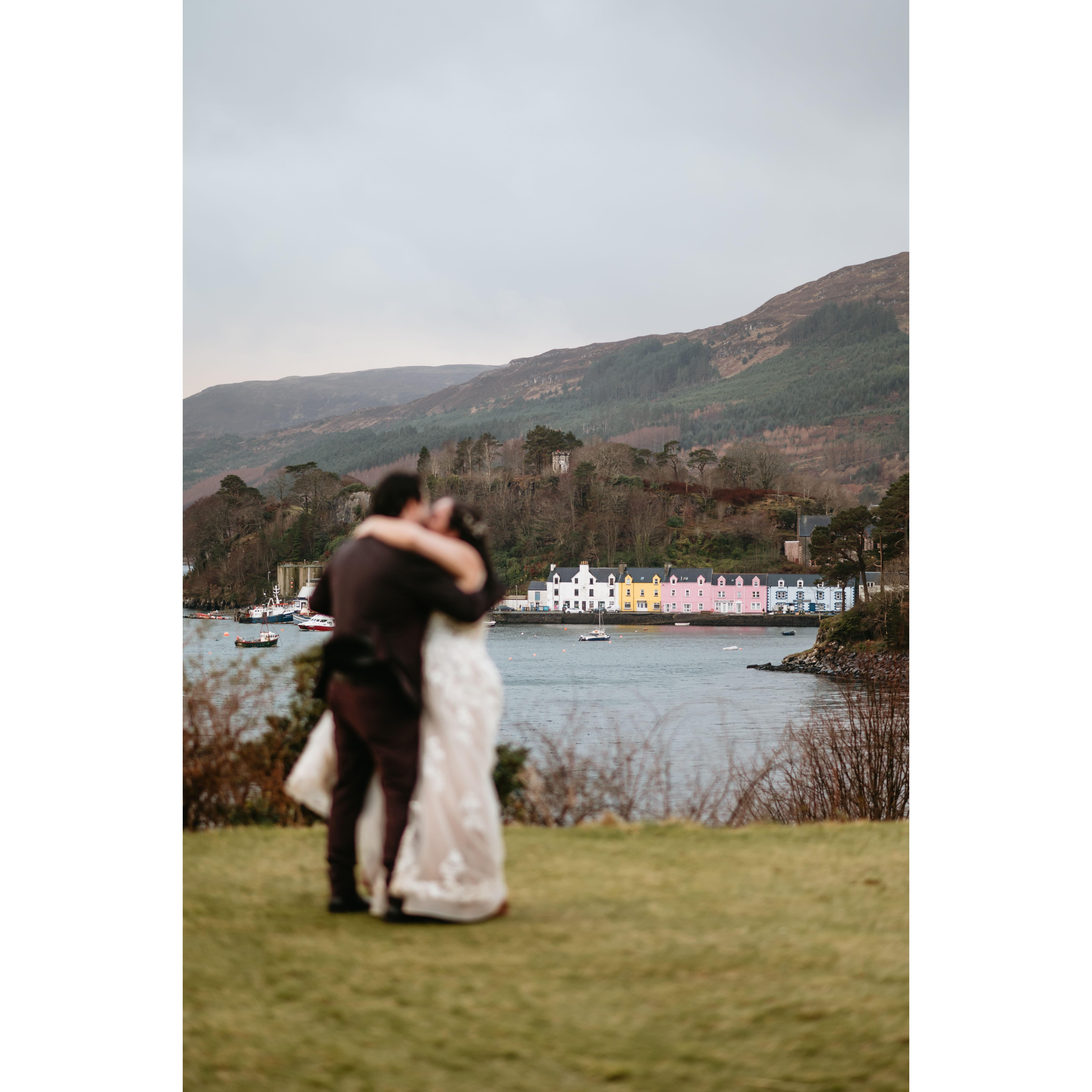 Even though we didn't have any dancing, we still wanted to have a first dance. We've had our song pick out for almost 8 years..."I Can't Help Falling in Love with You" by Elvis.