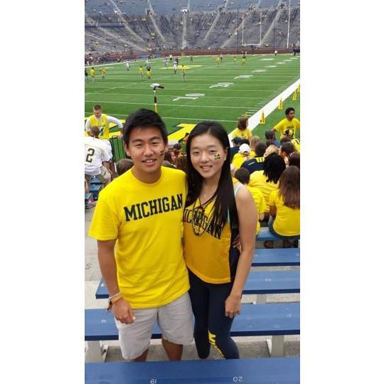 Our first football game together