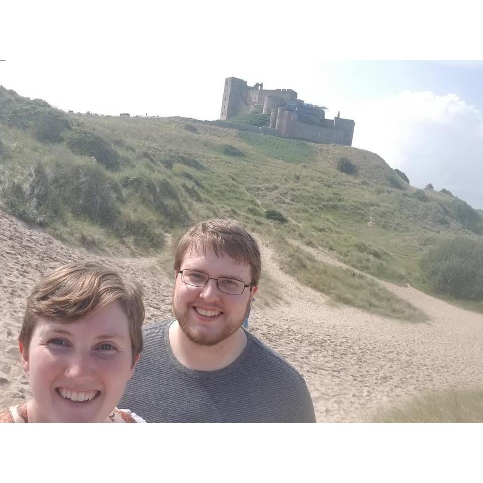 Bamburgh Castle, Nick visits Sara in England, summer 2019