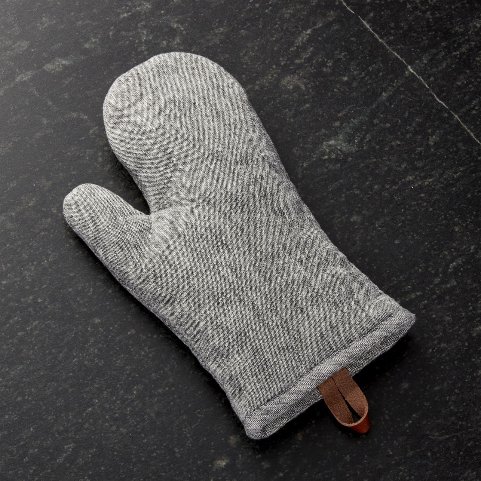 Chambray Grey Oven Mitt + Reviews