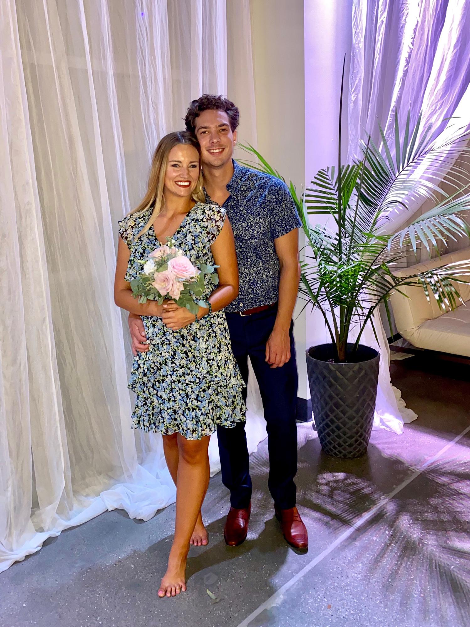 Caught the bouquet at the Tieso Wedding in 2020! Q ran away from me when I came to show him haha.