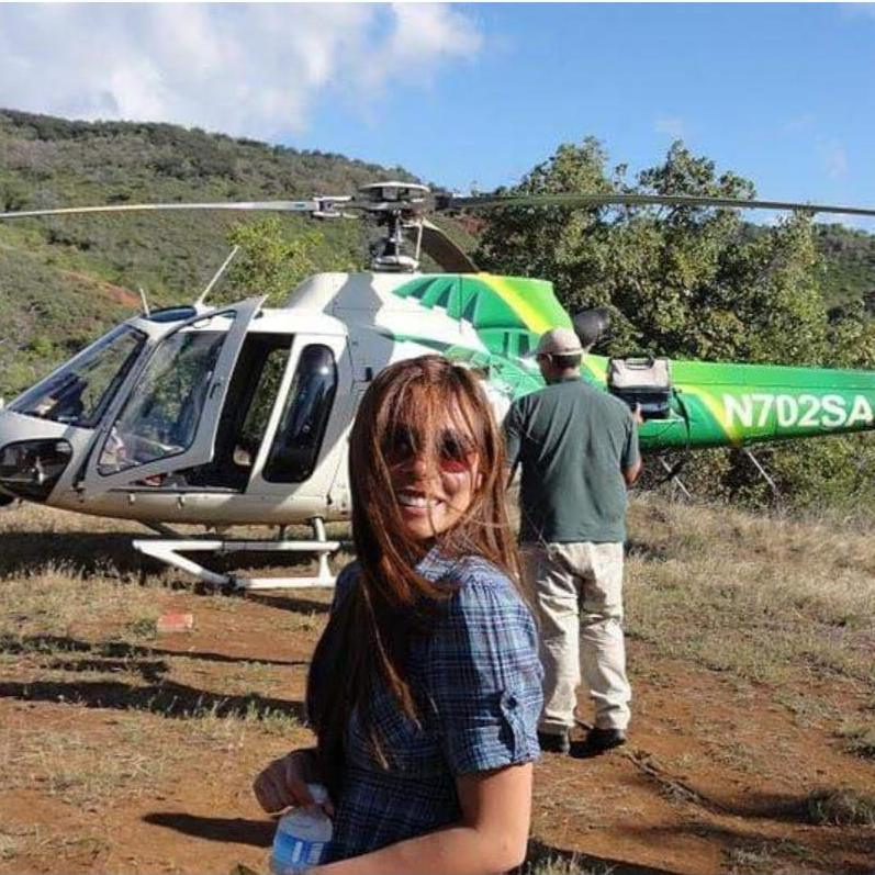 Taking the helicopter tour. Kauai 2010.