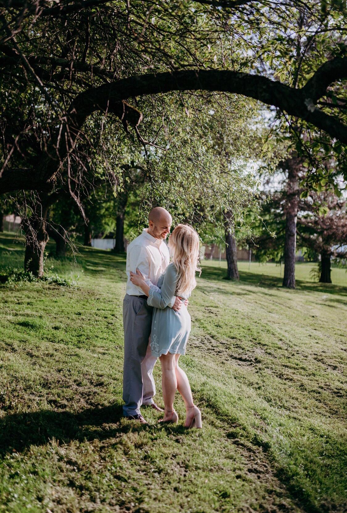 Engagement pictures shot by Sweetest Stills Photography.