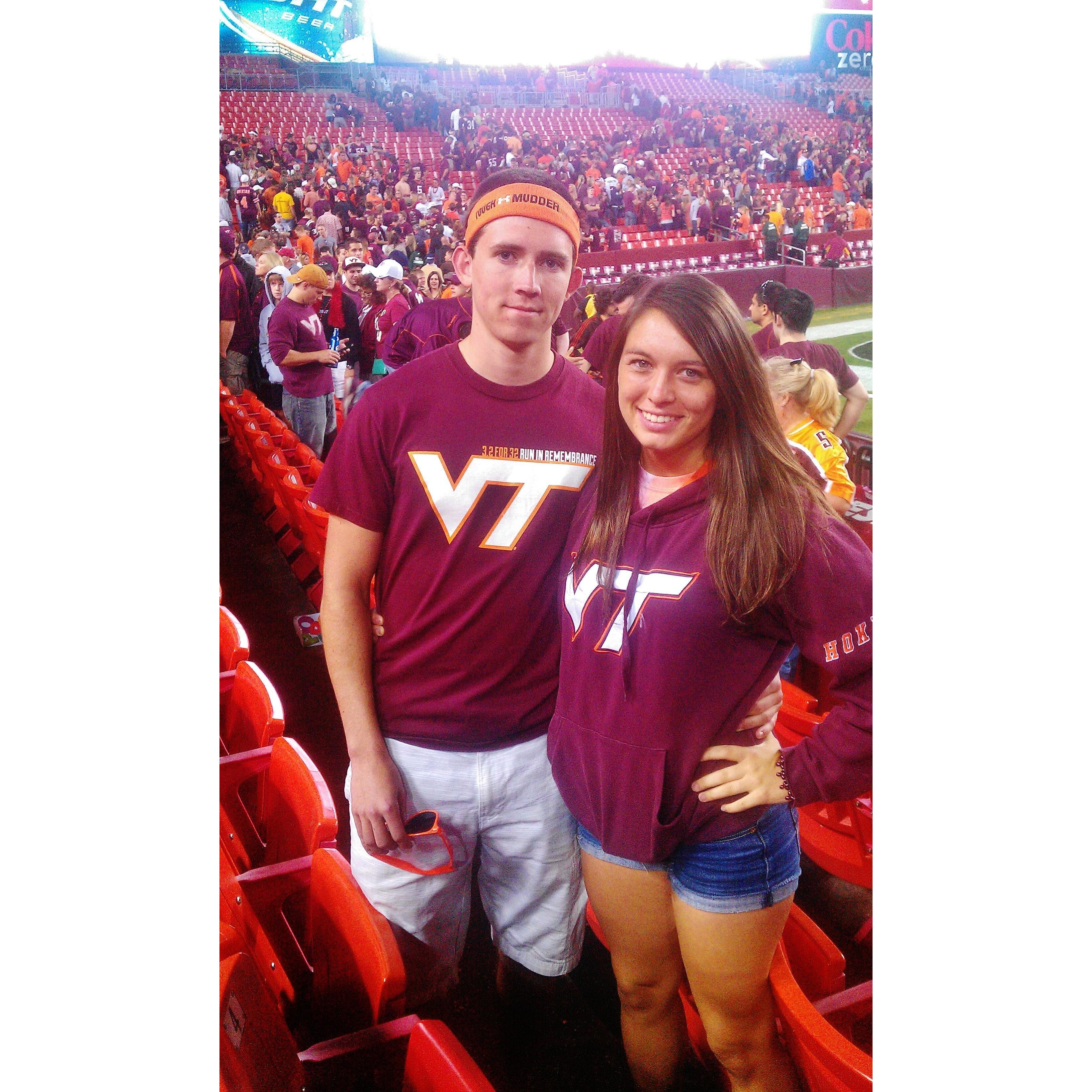Virginia Tech Football at FedEx Stadium!
September 2012