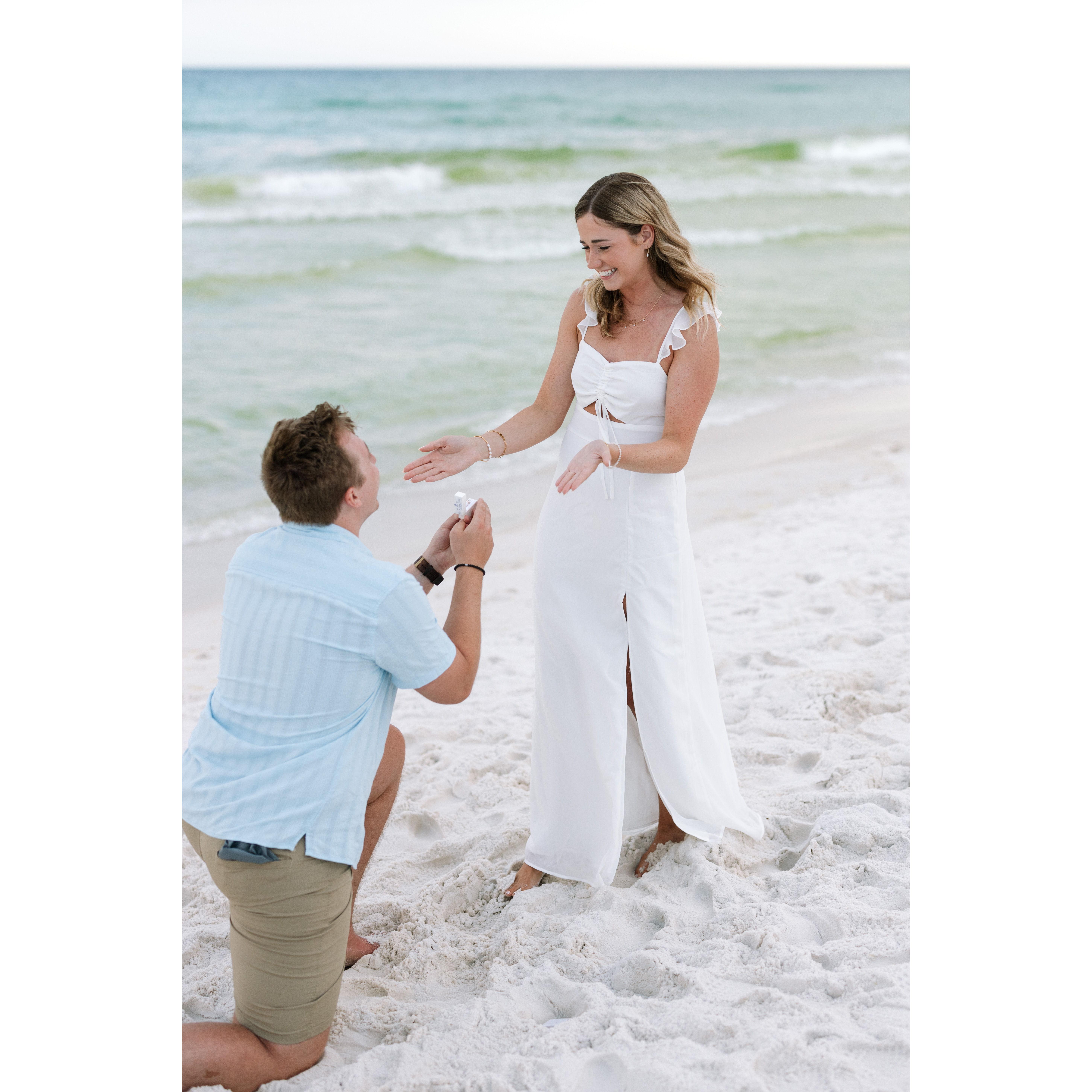 June 2023: Engagement at Navarre Beach, FL!