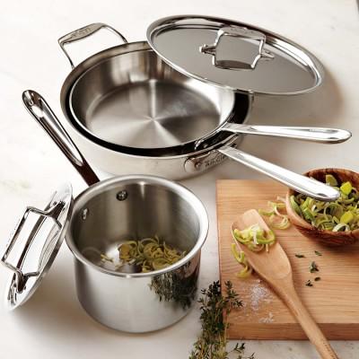 All-Clad d5 Stainless-Steel 5-Piece Cookware Set