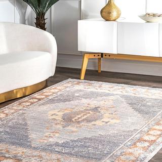 Vintage Karlie Medallion Fringe Rug