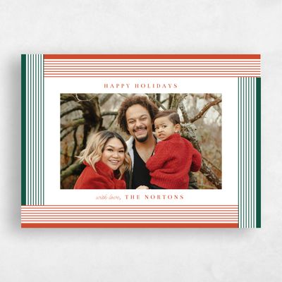Deep Orange Holiday Card - Laughton Landscape