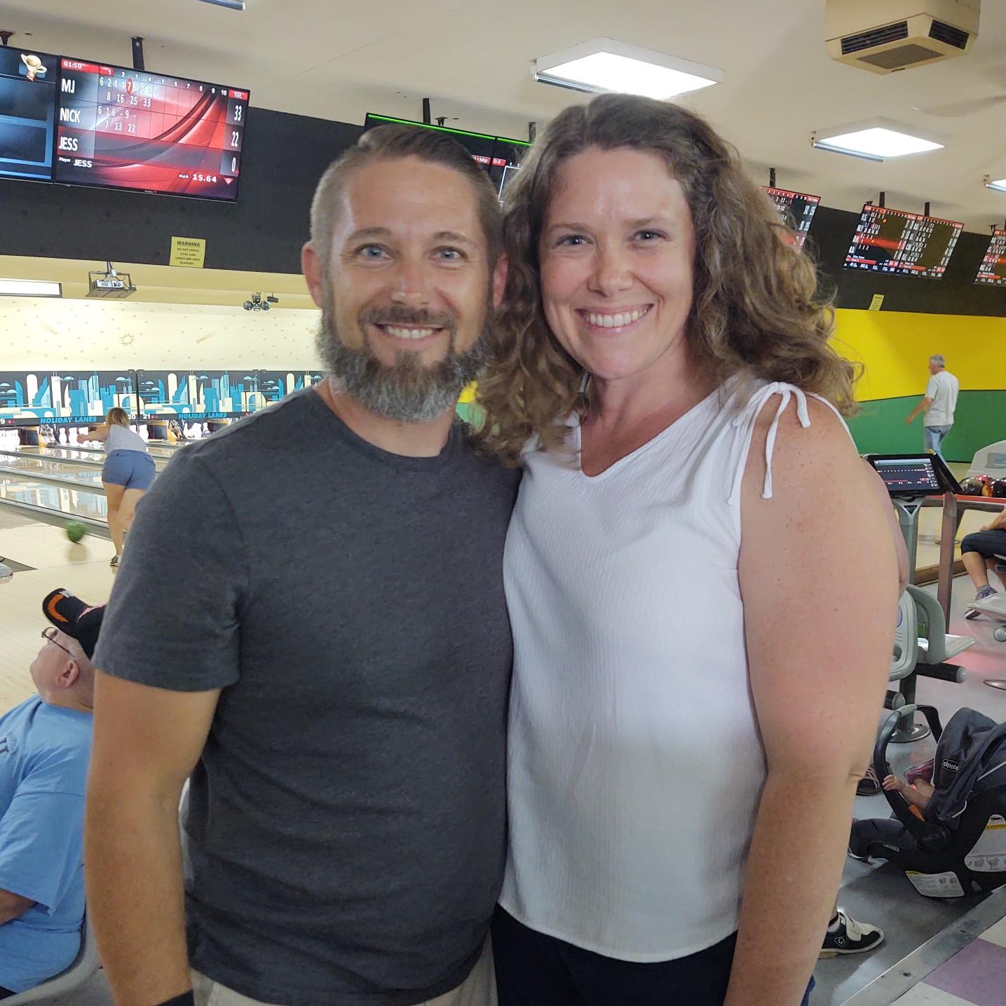 July 2021 - bowling with family and friends to celebrate Paul's 42nd birthday.