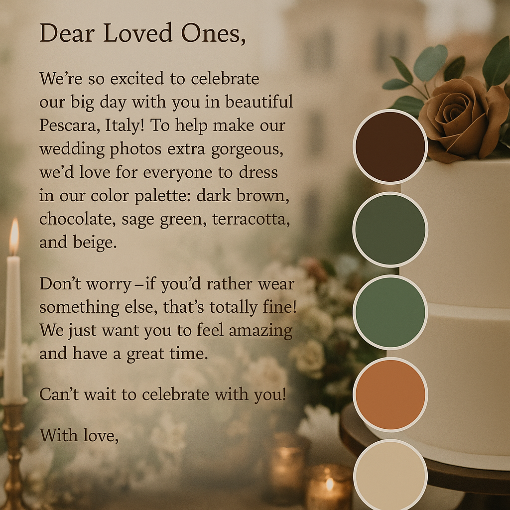 Wedding Color Scheme