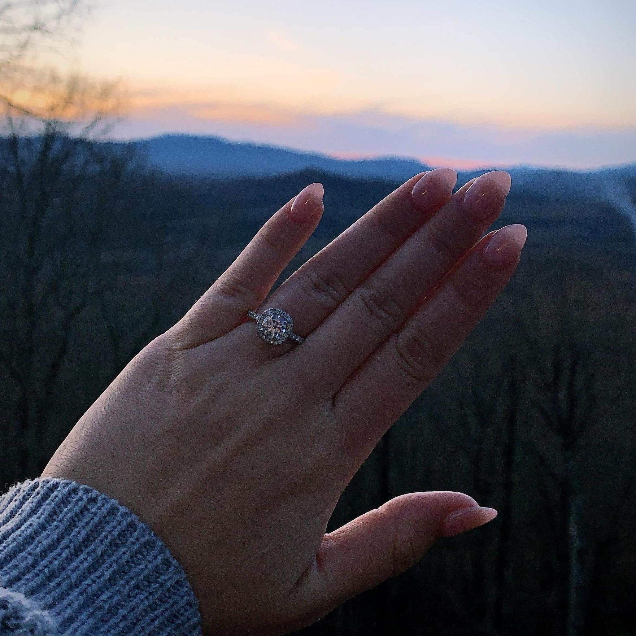Not sure what's prettier, my ring or that view [ I'd say my ring!!! ;) ]