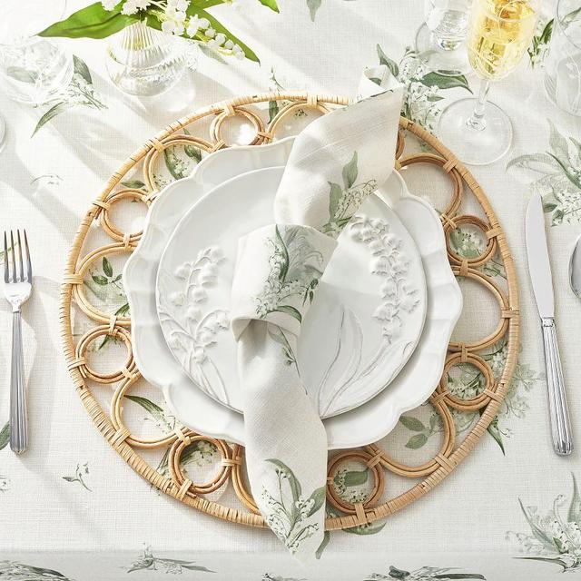 Monique Lhuillier Antibes Handwoven Rattan Charger Plate