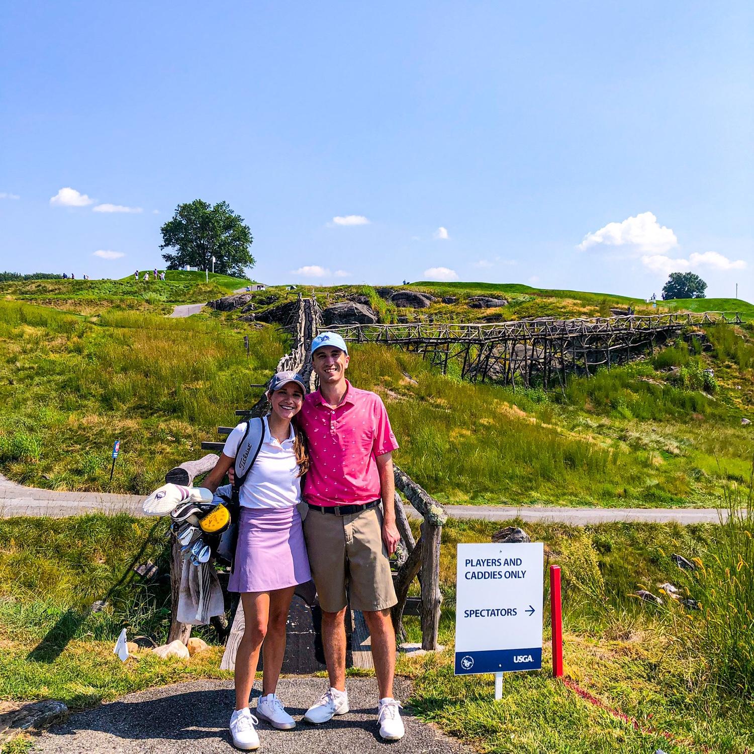 Sleepy Hollow Country Club for the US Mid-Am with Rebecca on bag. September 2023.