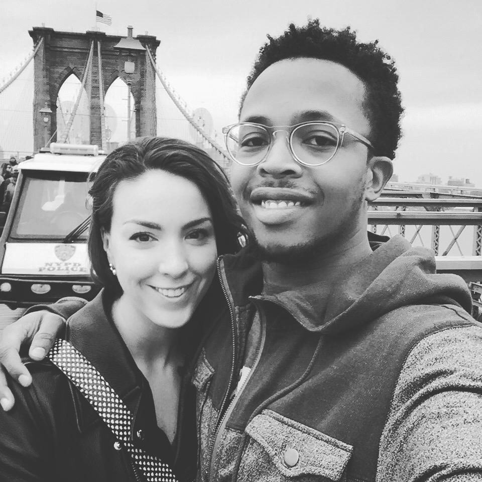 Walking the Brooklyn Bridge on Jerrod's 30th birthday