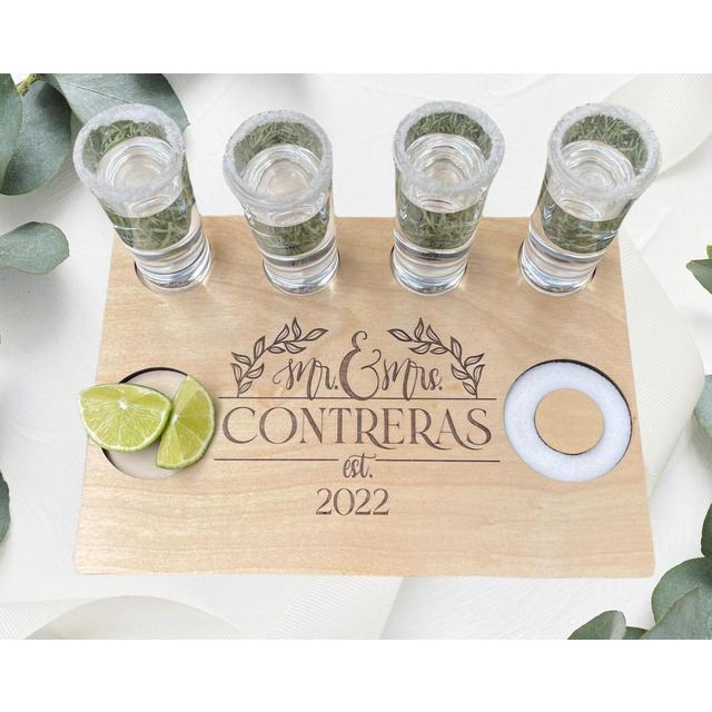 Mr & Mrs Tequila Board,Personalized...