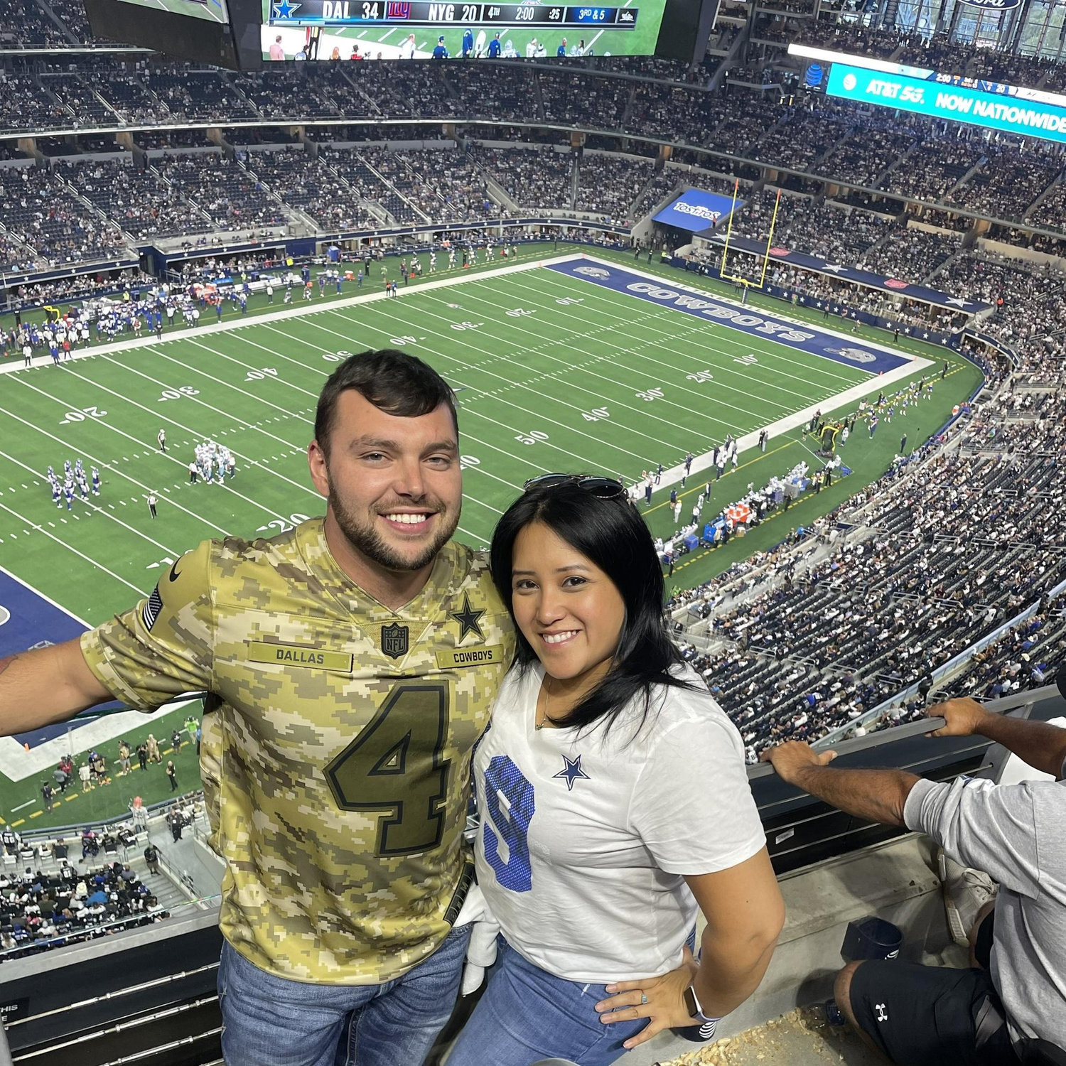 He’s lucky he’s a Cowboys fan -Jessica