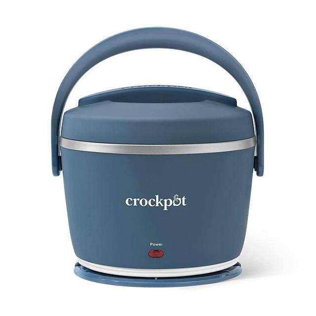 Crock-Pot 20-oz Lunch Crock Food Warmer – Heated Lunch Box – Faded Blue,2143870