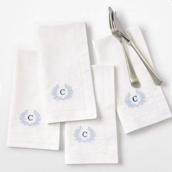 Hemstitch Dinner Napkins, Set of 4