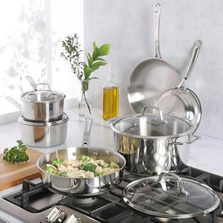 Kitchen Essentials Chef's Deck 10-Piece Cookware Set