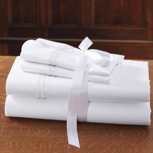 Hotel Sateen Sheet Set [Size-King, Color- White]