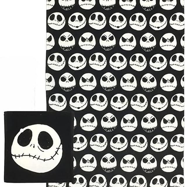 Jay Franco Disney Nightmare Before Christmas Moonlight Madness 2-Piece Cotton Bath and Hand Towel Set
