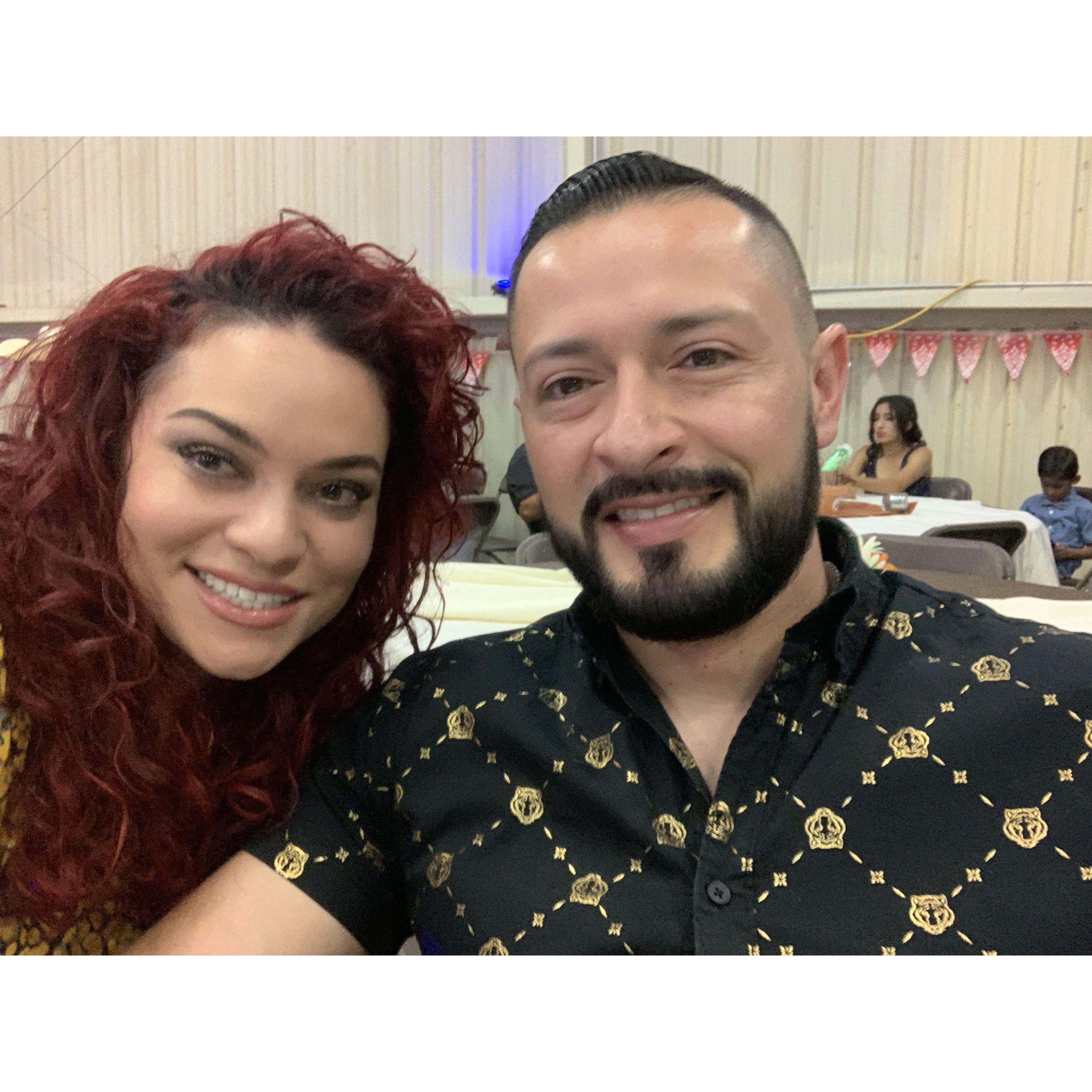 Attending a quince together.