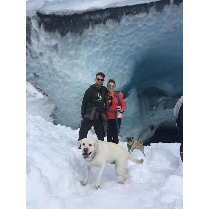 Byron Glacier 2017: With appearances by Sparky and Hamilton.