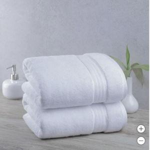 Purely Indulgent 100% Egyptian Cotton Towel | 2 Bath Sheets in White