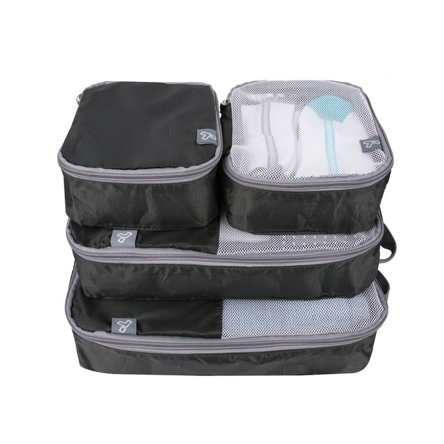 Travelon® 4-Piece Soft Packing Organizer Set in Black