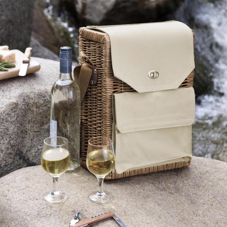 Picnic Time Corsica Insulated Wine Basket