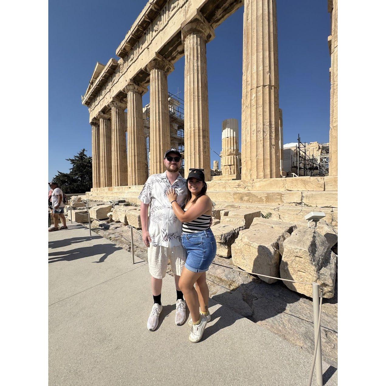 The Parthenon in Athens, Greece