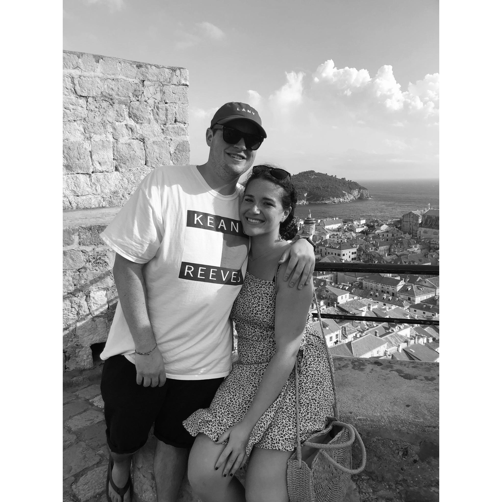 Lisa and Nick at "King's Landing" in Dubrovnik, Croatia.
