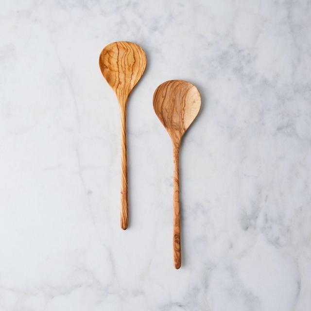 Hand-Carved Olivewood Salad Servers