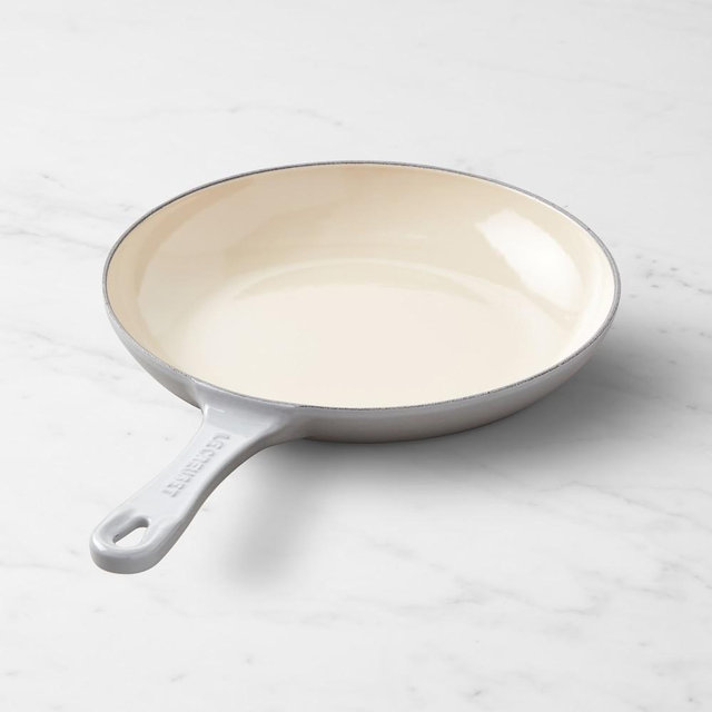 Le Creuset Enameled Cast Iron Shallow Fry Pan, 9 3/4", French Grey
