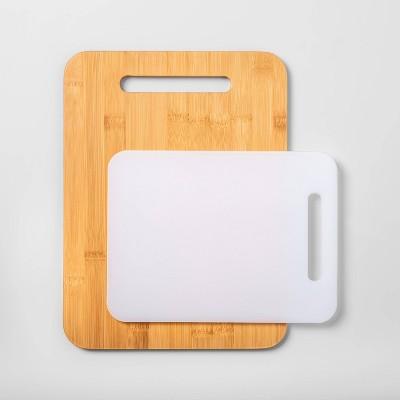 2pc Bamboo and Poly Cutting Board Set - Made By Design™