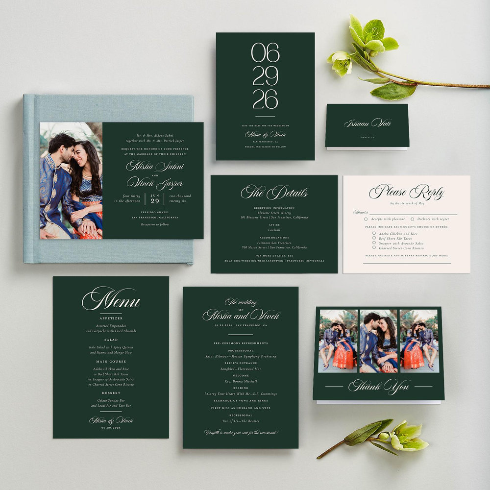 Grazio Portrait | Dark Forest | Zola Save The Dates
