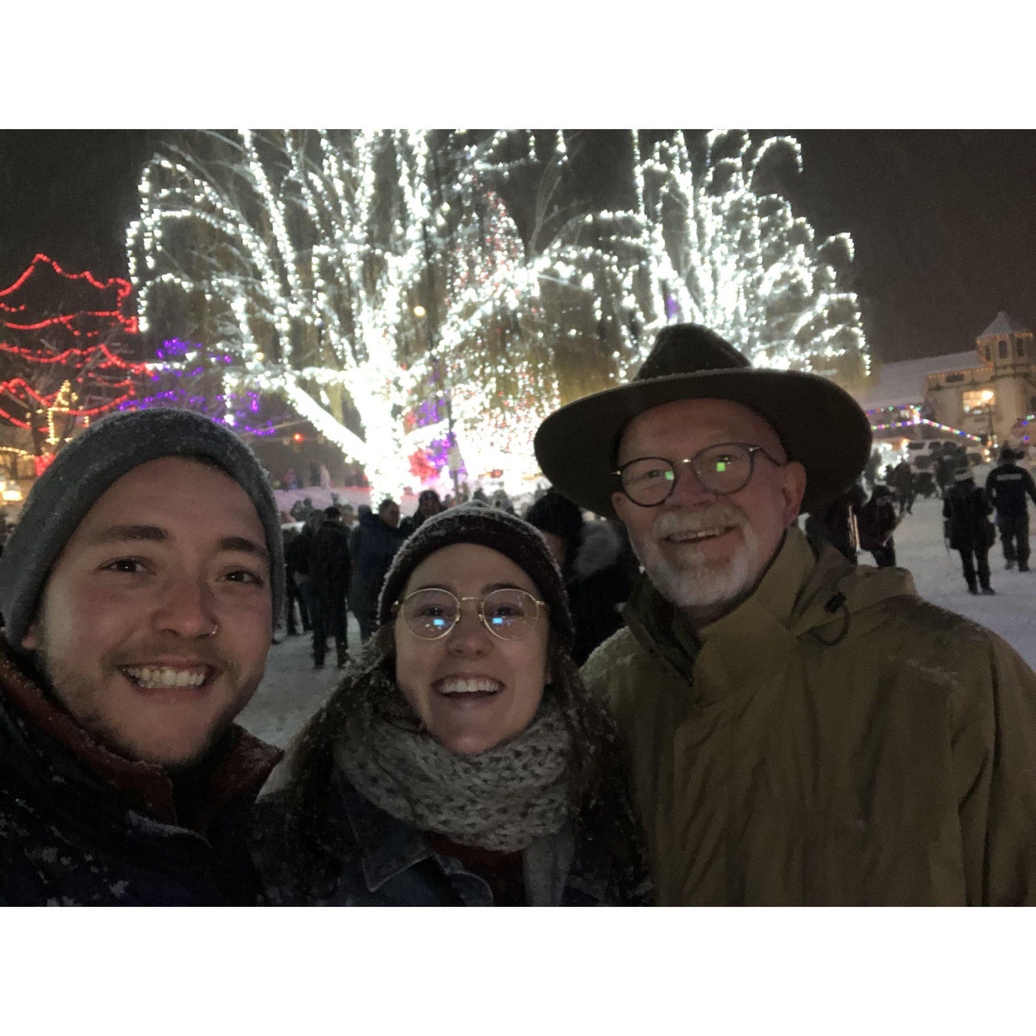 Leavenworth, WA with Marty's late father, John. December 2022