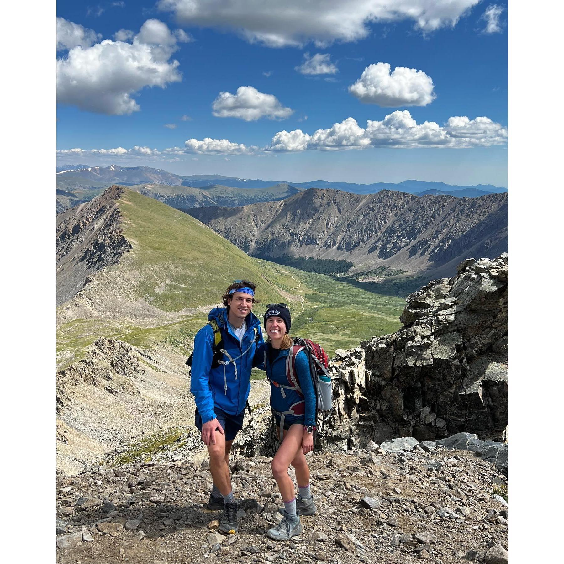 Hiking Grays and Torreys Peaks in Colorado