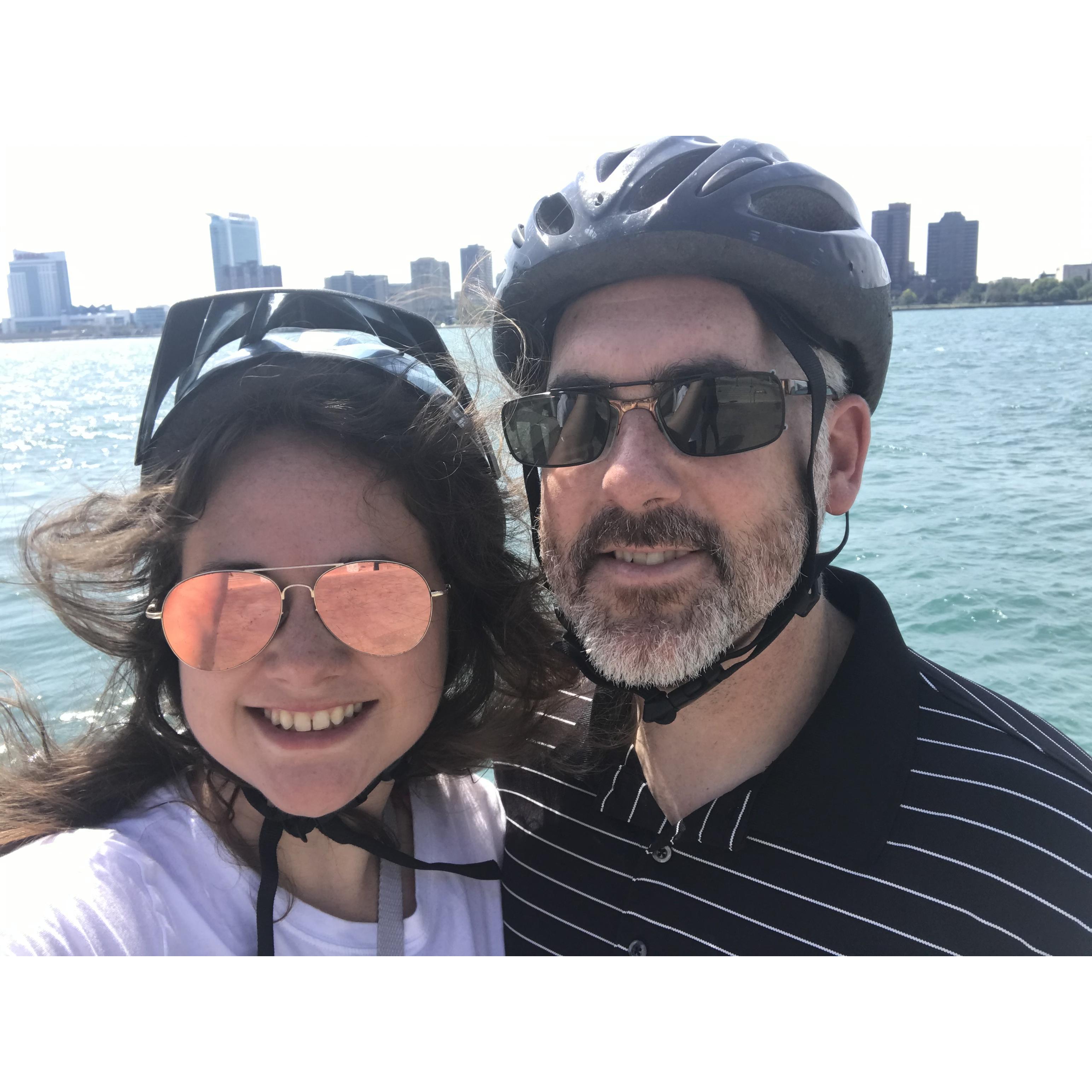 A snap from the Avalon Bread anniversary bike ride that gave us a great tour of Detroit!